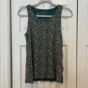 American Eagle Outfitters Teal and Rust Floral Tank Top NWOT